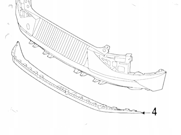 фото №11, Спойлер диффузор накладка задняя бампера задняя kia ev6 86671-cv000 oryg