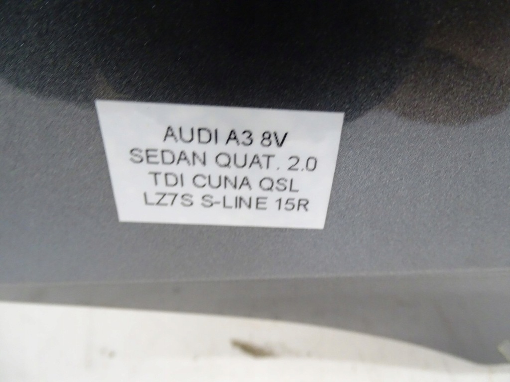 фото №12, Крыло правый перед передний audi a3 s3 8v sedan s-line lz7s