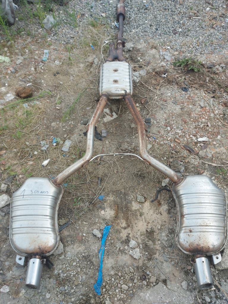 фото №1, Audi a8 d3 выхлоп гаситель 3.0 v6 бензин