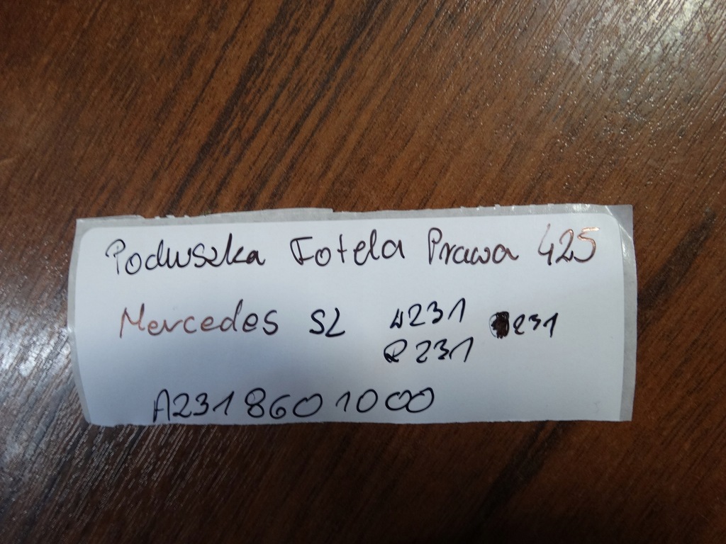 фото №3, Подушка сиденье передняя правая mercedes sl r231 1