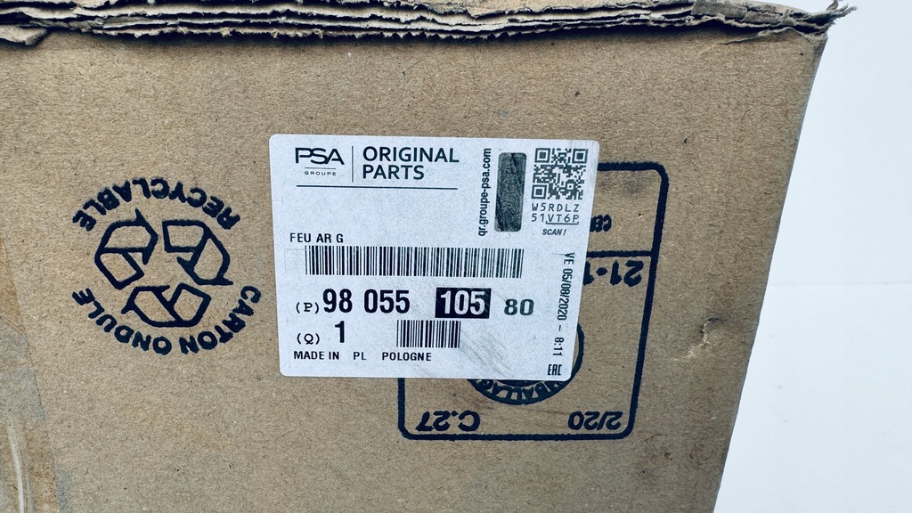 фото №9, Лампа левая задний задняя peugeot 3008 i lift 9805510580