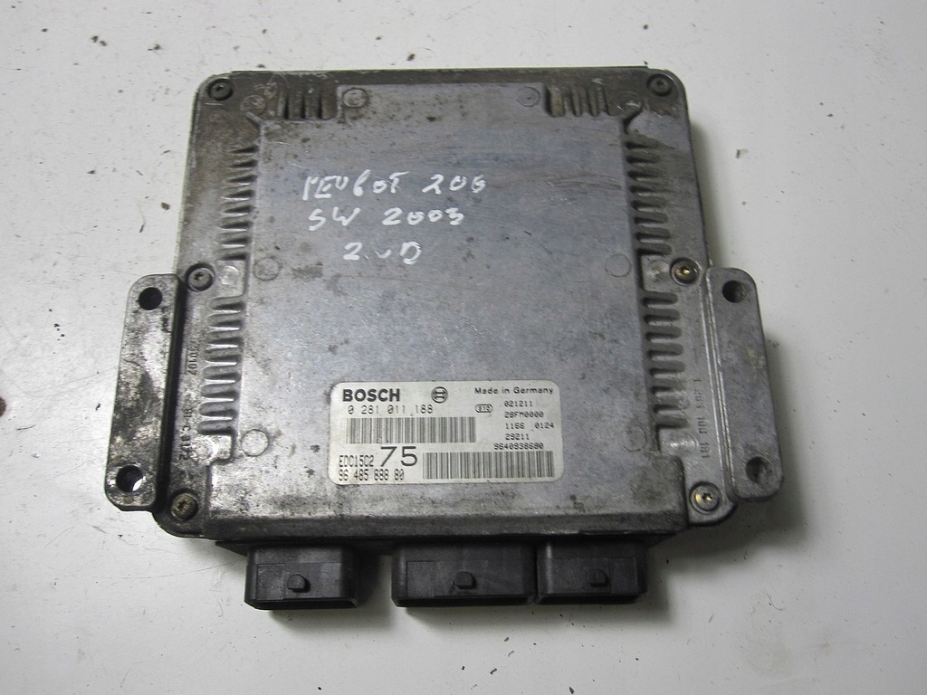 фото №1, Бортовой компьютер блок управления peugeot 206 sw 2.0hdi 03r