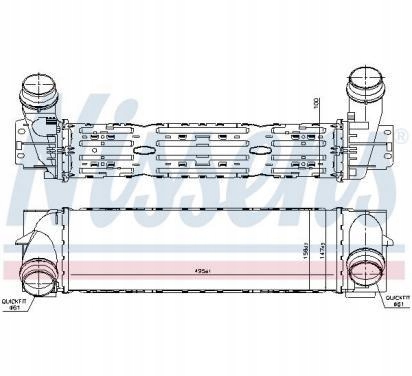 Купить Nissens 96343 интеркулер bmw