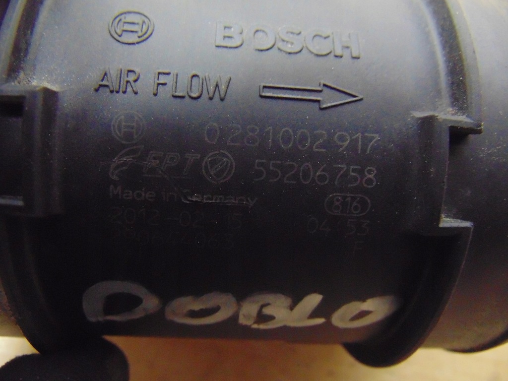 фото №8, Витратомір повітря opel combo d fiat doblo ii 1.3 jtd 55206758