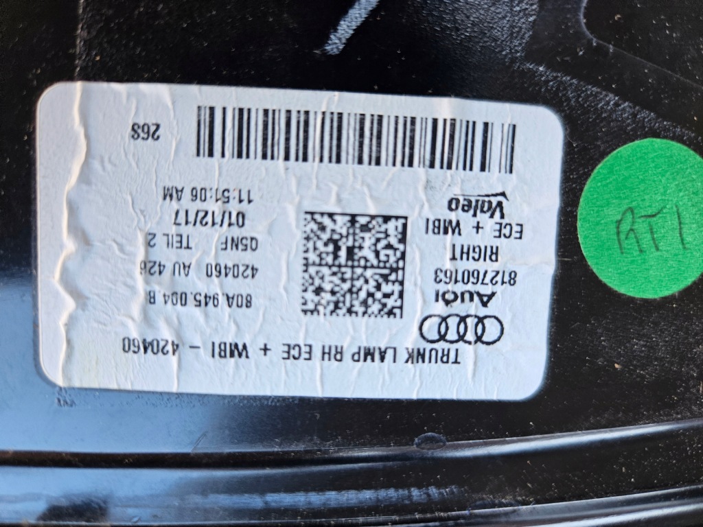 Audi q5 80a фара задний  правый  led 80a945094b Недорого