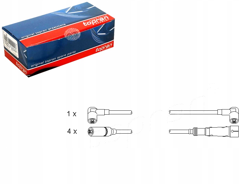 фото №1, Topran набір трубопровід запалювання audi 80