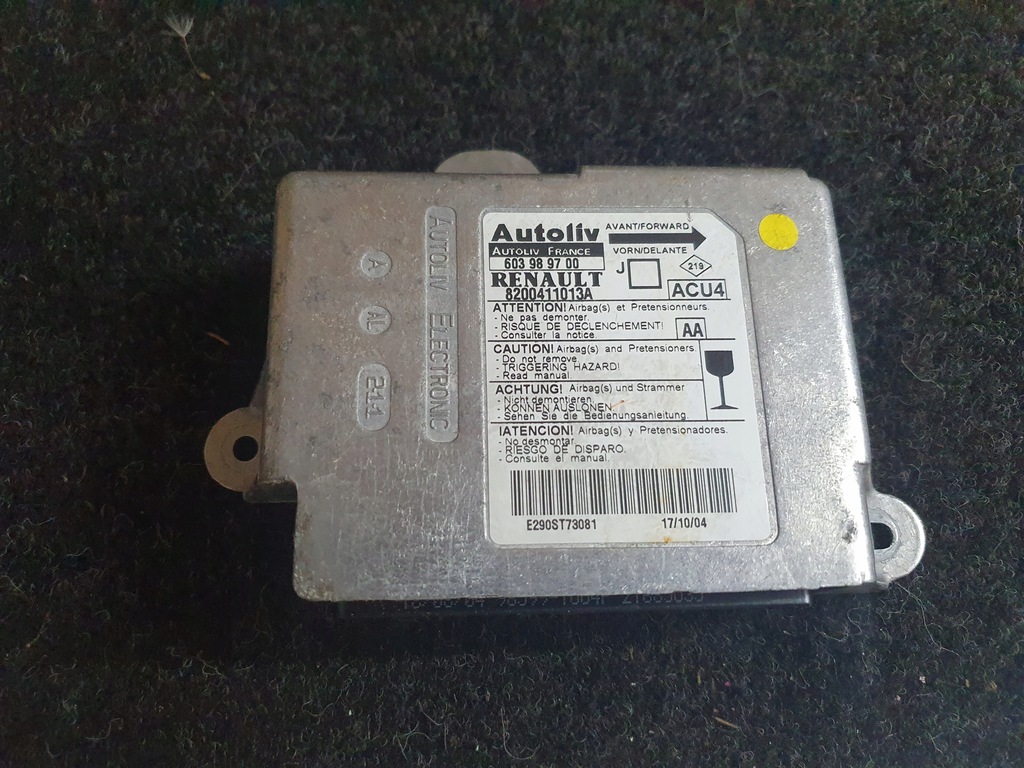 фото №1, Модуль подушок подушка безпеки renault scenic ii 1.9 dci