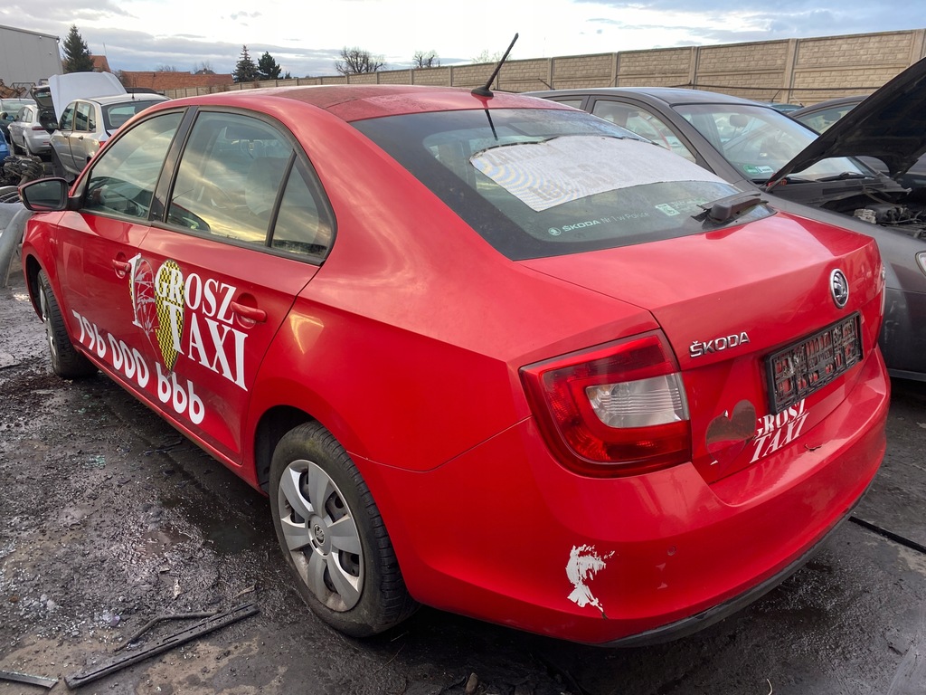 фото №6, Skoda rapid 15-19 бампер задній задня код лакофарбового покриття 7098