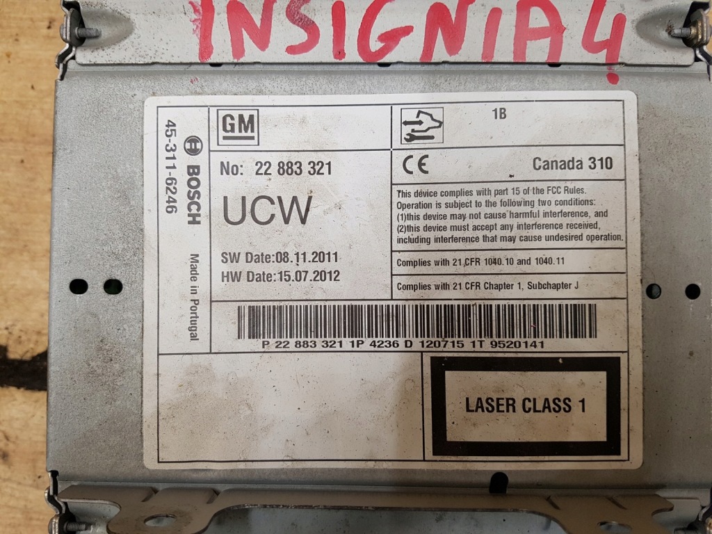 фото №4, Радіо навігація opel insignia a