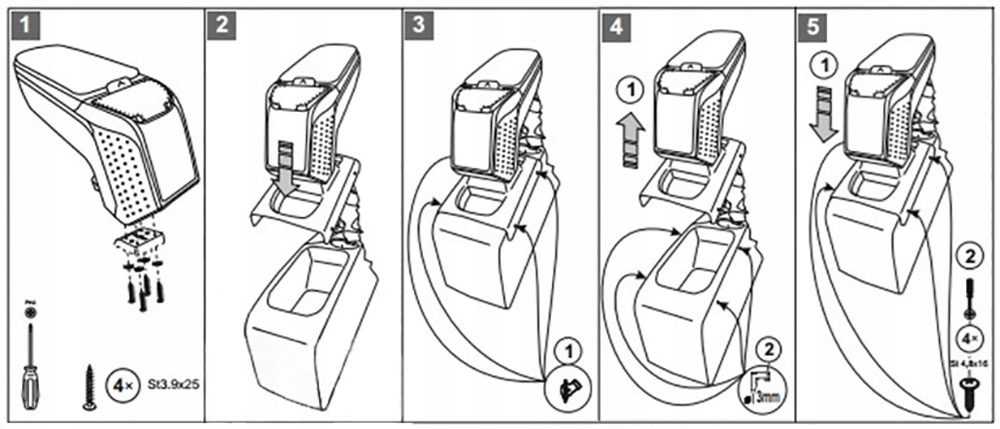 фото №7, Подлокотник чёрный rati v00973