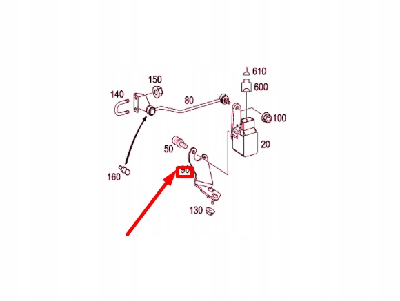 Mercedes-benz e w211 кронштейн датчика уровня фара заднего a2113200943 с Разборки