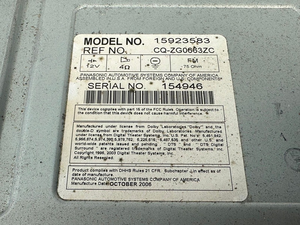 фото №7, Tahoe suburban yukon hummer h2 07-09r радіо радіопрогравач оригінал oem