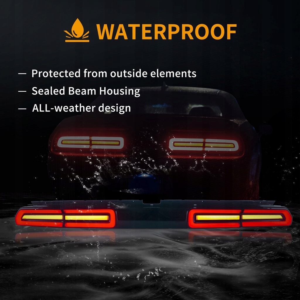 фото №11, Dodge challenger 2008-2014 лампа лампы задняя накладка тонированная europa led vland