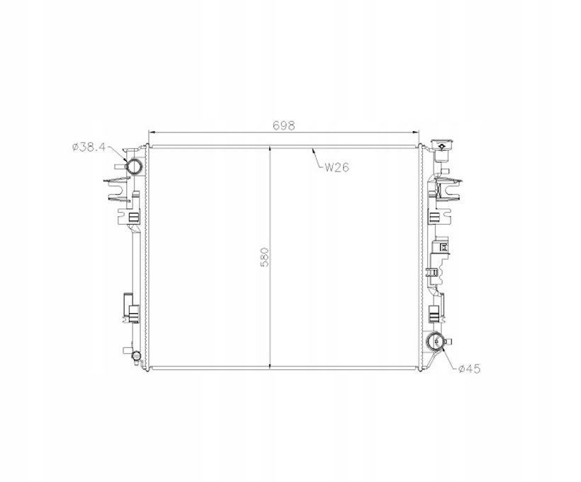 фото №1, Радіатор dodge ram 09- 55056858ab