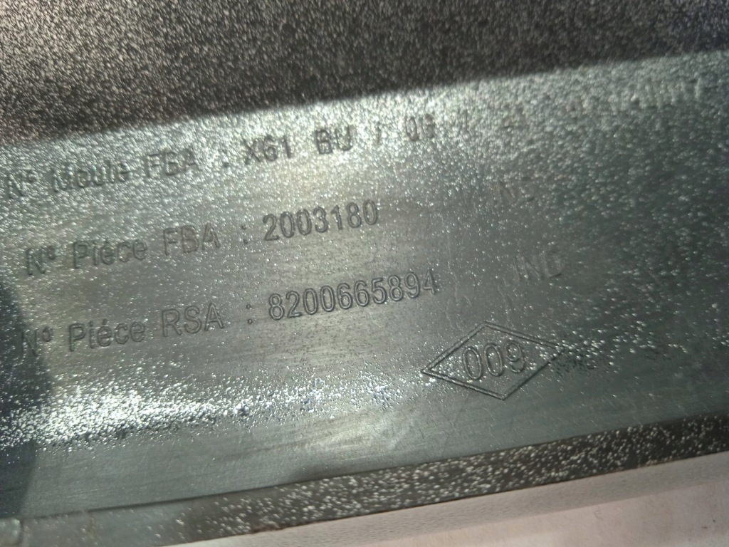 Kangoo ii накладка спойлер бампера задняя 8200665894 Оригинал