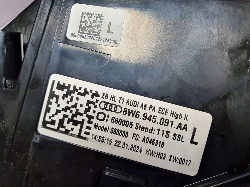 фото №12, Nowa лампа audi a5 f5 rs5 lift 2024r led ліва задня лівий задня 8w6945091aa