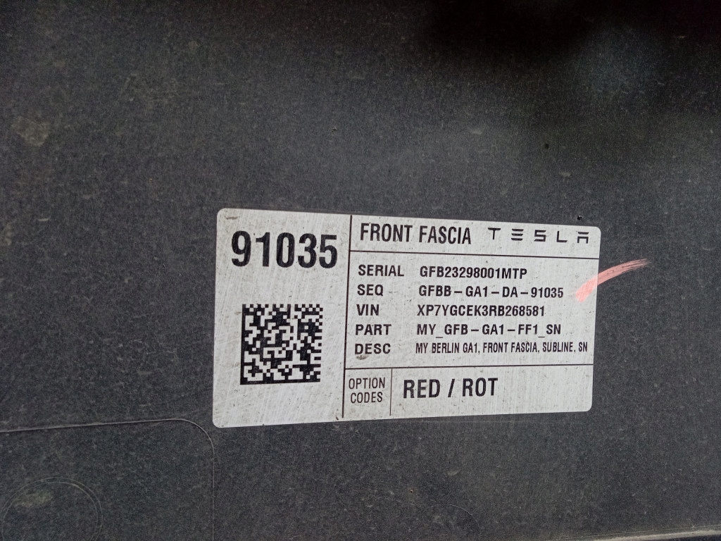 фото №6, Tesla model 3 y lift бампер перед передній