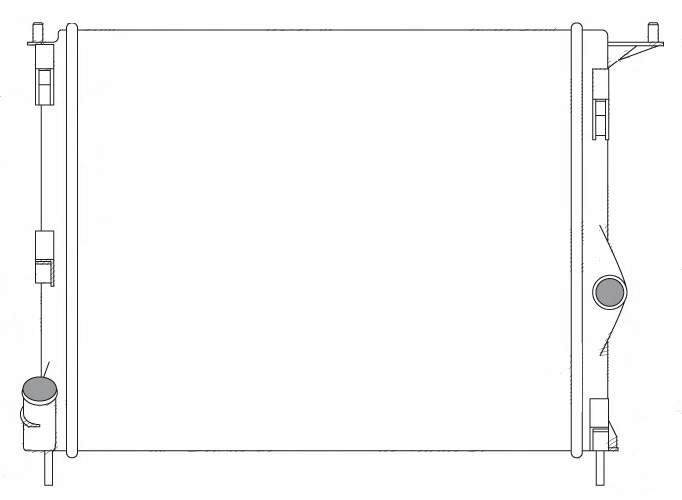 фото №2, Радиатор dacia logan sandero 1.2 1.6 - ac 08 - -