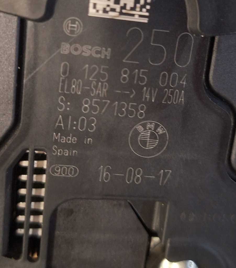 Купить Bmw x3 g01 g02 g15 g80 x5 g05 x7 g07 g11 g30 g20 b58 генератор оригинальный