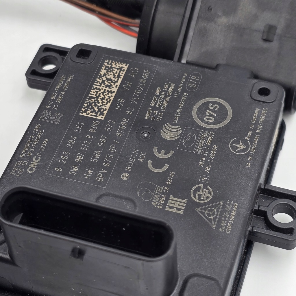 фото №8, Радар acc audi a3 8y 2021+ 5wa.907.572.b 5wa907572b оригинал vw ag + кабель