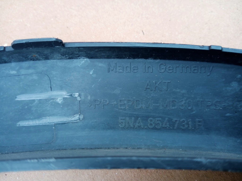 фото №9, Vw tiguan r-line левая молдинг крыла перед