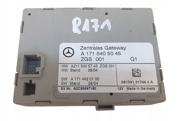 фото №1, Mercedes slk r171 модуль блок керування шлюз a1715405045 oryg