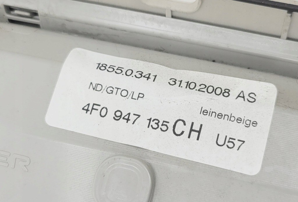 фото №8, Audi a6 c6 лампа потолка потолочный home link 4f0947135ch бежевая