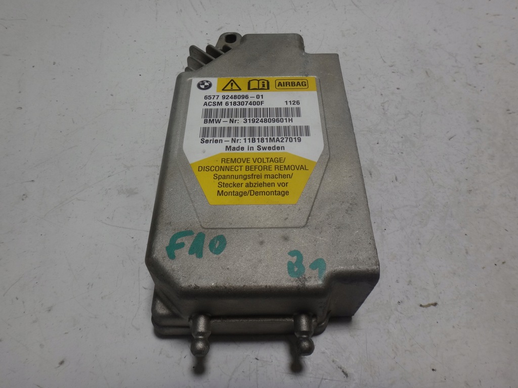 фото №1, Блок управления модуль датчик подушка безопасности bmw f10 f11