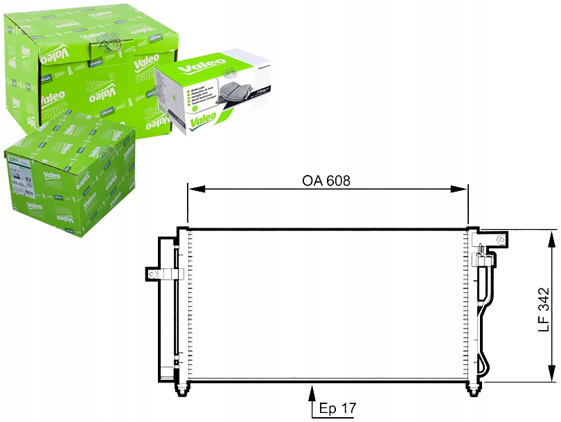 фото №1, Конденсатор кондиционера hyundai accent ii accent ii