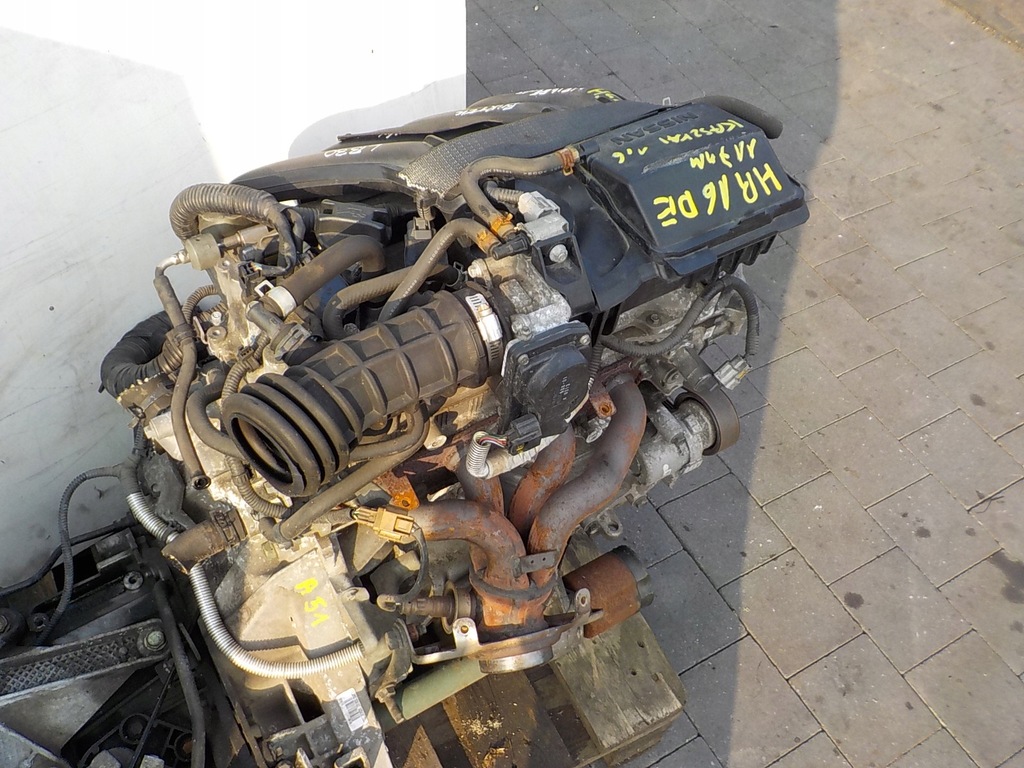 фото №8, Qashqai j10 12r 1.6 16v 117km двигатель hr16de kompletny 8 форсунок euro5