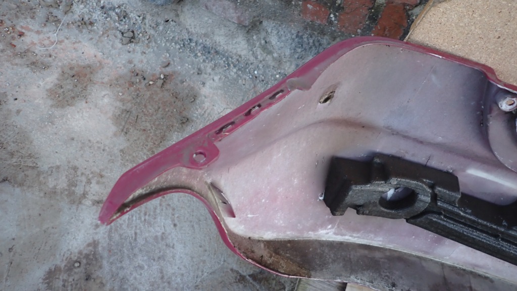 Бампер задний  mercedes a klasa w168 97-01r цвет 381 Цена