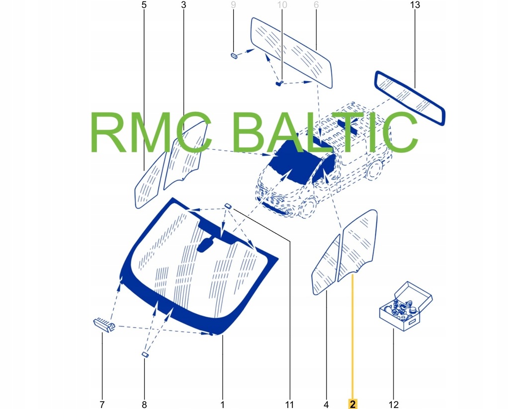 фото №14, Стекло дверь левых передних renault trafic iii lift iv nissan nv300 2024