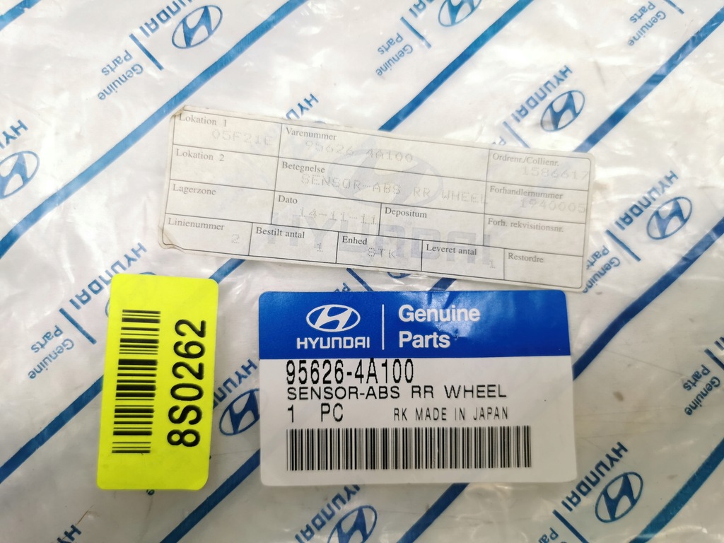 фото №9, Датчик abs лівий задня hyundai h-1 starex 1997- оригінальний номер 95626 4a100