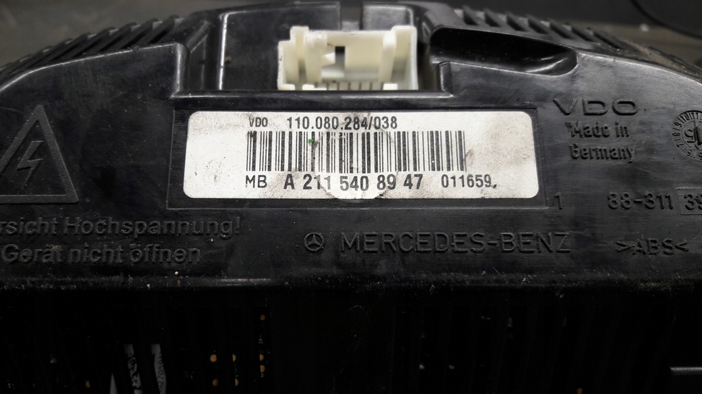 фото №9, A2115408947 лічильник прилади mercedes w211 2.7 cdi