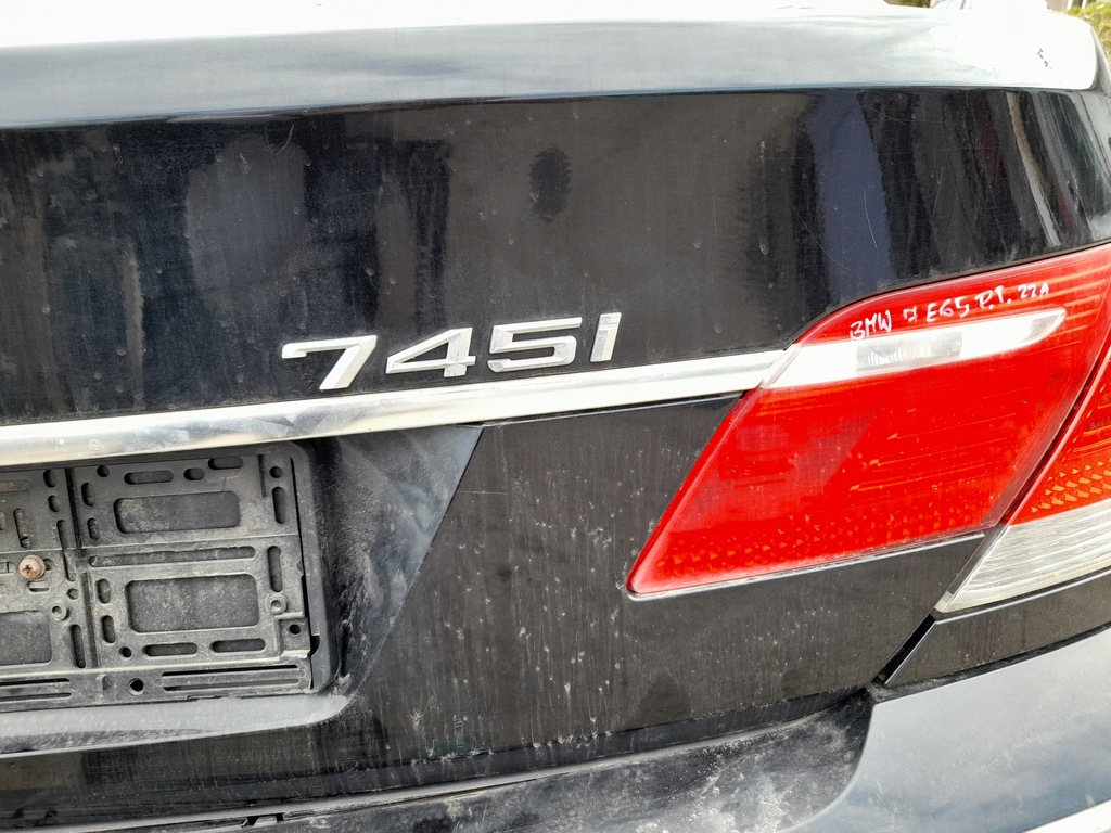 фото №12, Bmw seria 7 e65 крышка багажника багажника sedan задняя 475/9