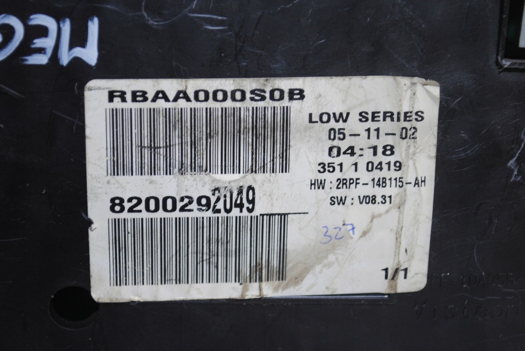 фото №4, Лічильник прилади renault megane ii 8200292049