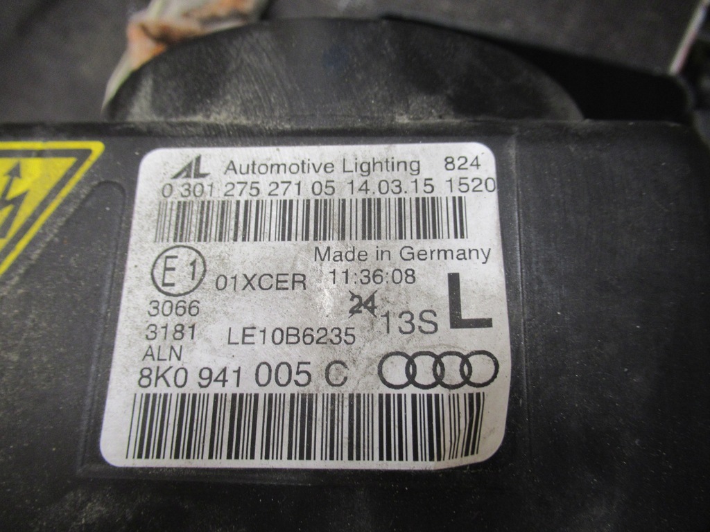 фото №13, Audi a4 b8 lift 8k 12- лампа bi ксенон 8k0941005c