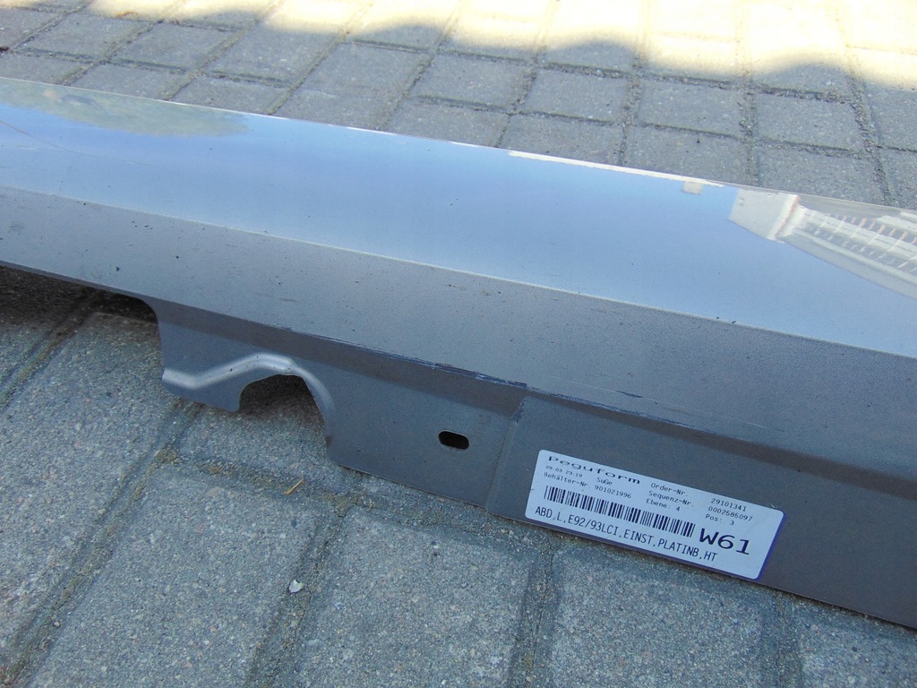 фото №10, Молдинг накладка порог левая bmw 320i e92 coupe lift a53/8 europa