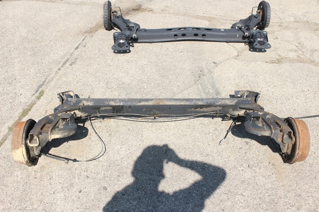 фото №8, Балка підвіска задня oś renault kangoo ii гальмівні барабани