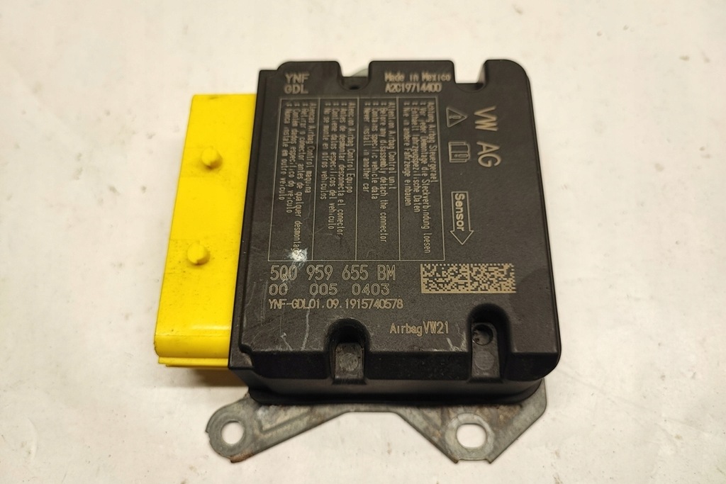 фото №8, Модуль подушка безпеки vw jetta mk7 5q0959655bm 1.4l бензиновий 110kw 2019