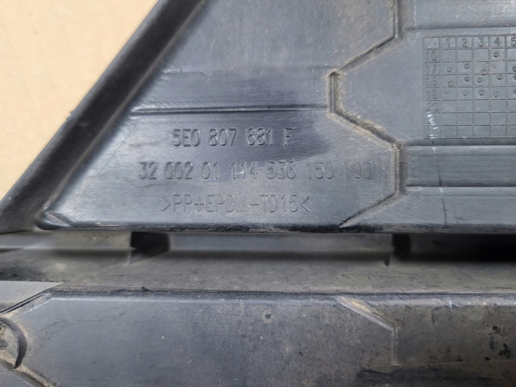 фото №7, Skoda octavia iii 3 lift решітка бампера передній перед ліва