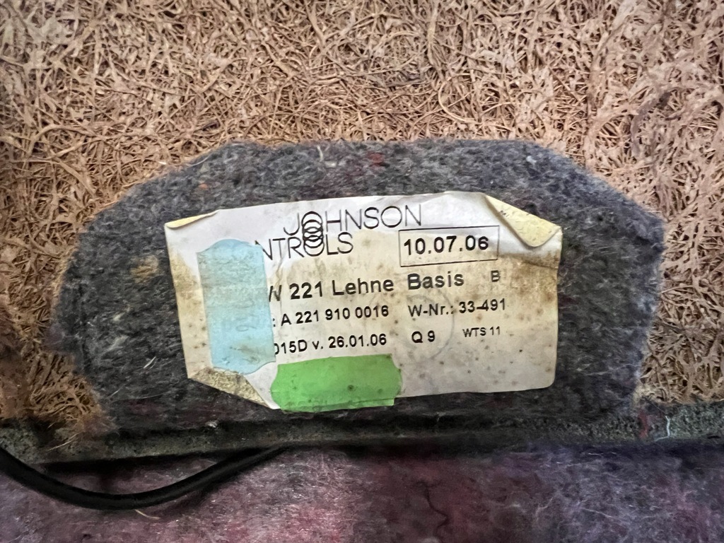 фото №9, Mercedes s klasa w221 спинка сиденье кожа czarna