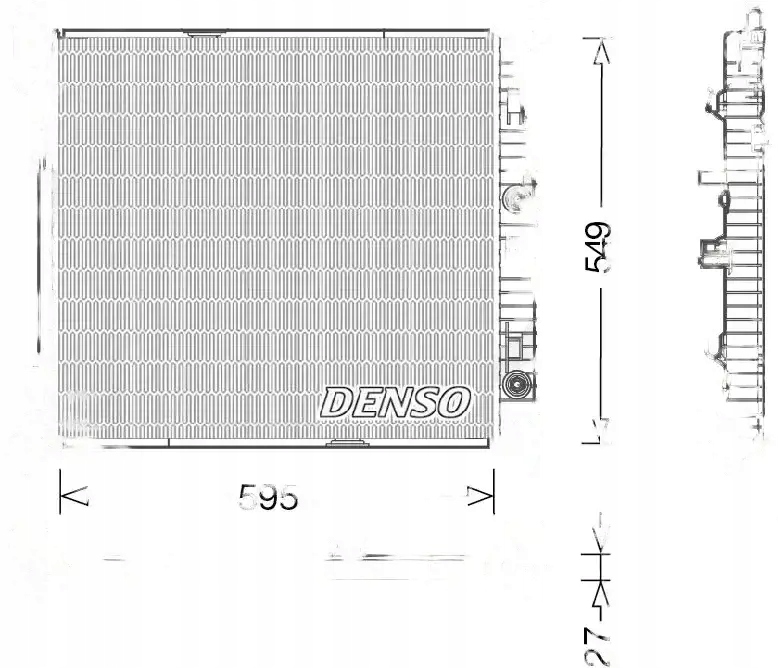 Купити Радіатор води drm17055 denso