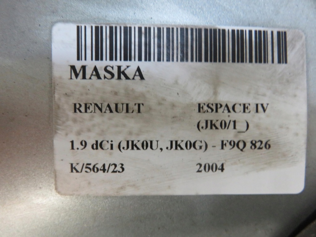 фото №4, Капот renault espace iv jk0/1_ teb64