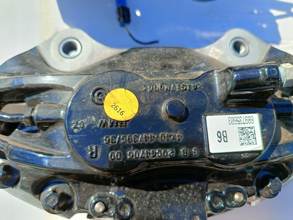 фото №11, Kpl. гальма bmw m-pakiet чорні 395mm idealne 648km!!!! 8 g16 g11 g12