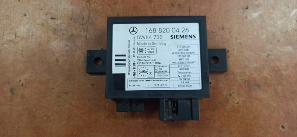 фото №1, Mercedes a w168 блок управления модуль иммобилайзер 1688200426