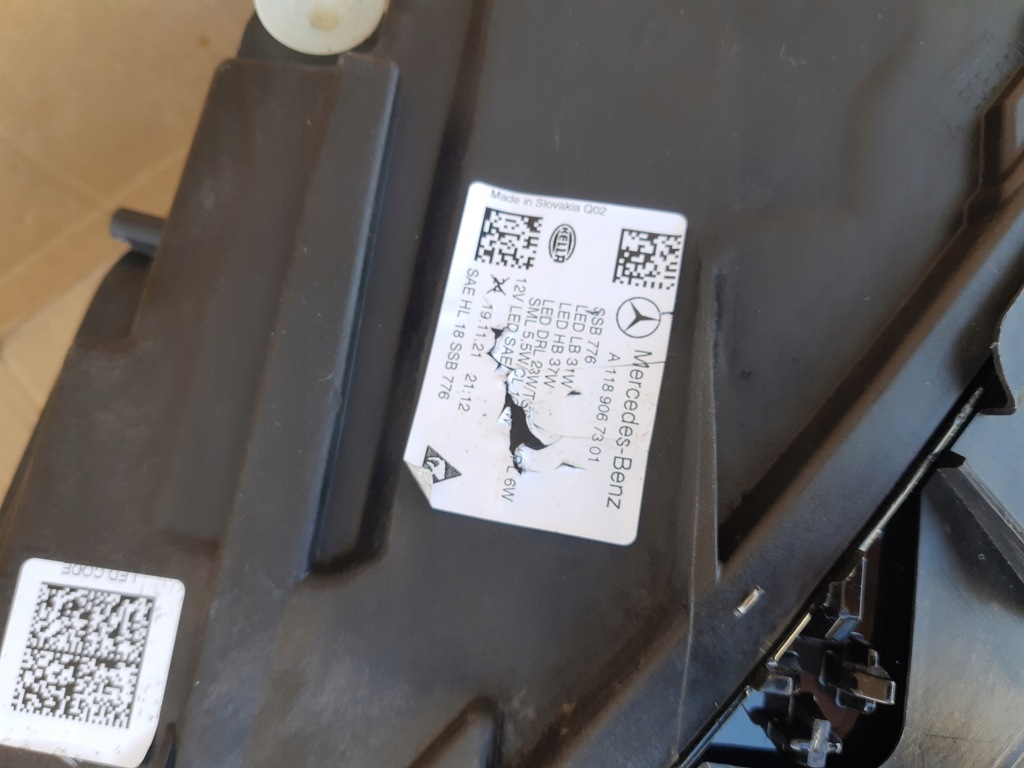 фото №13, Mercedes cla w118 usa левая+ правая лампа led mulibeam