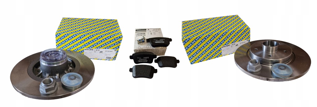 фото №1, Тормозные диски тормозные колодки renault kangoo ii задняя оригинал snr