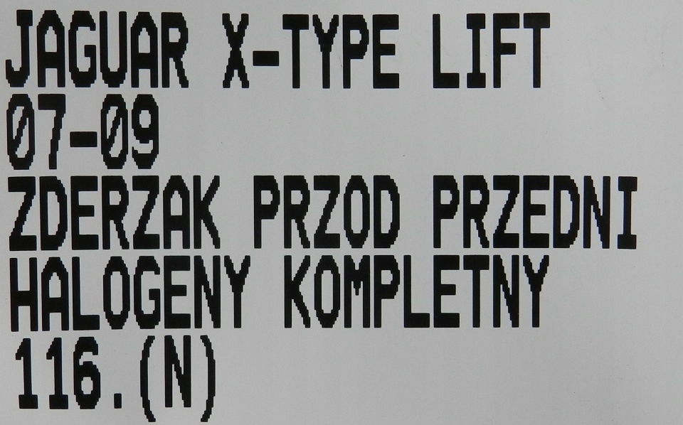 116.zderzak перед передний jaguar x-type lift 07-09 с Разборки