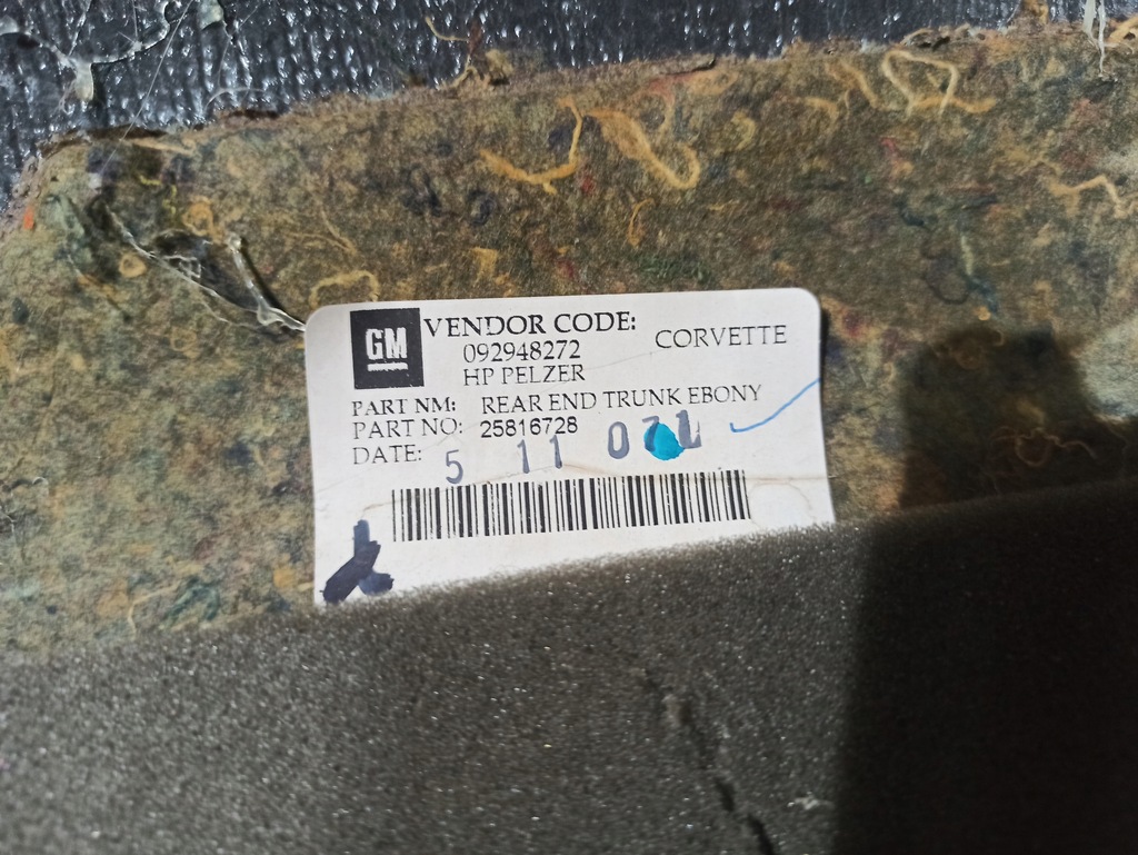 фото №9, Панель обивка обшивка багажника corvette c6